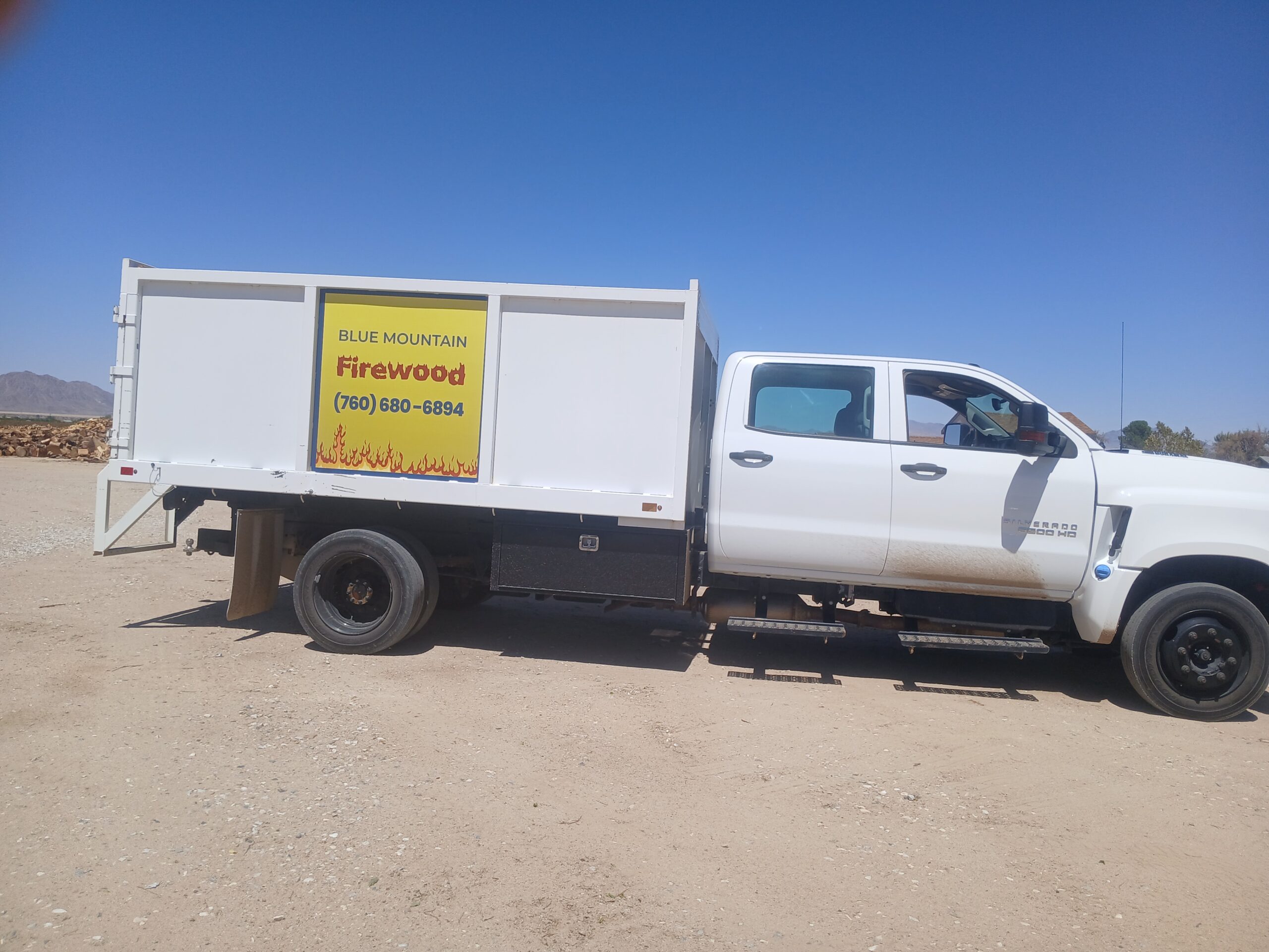 Firewood ready for residential delivery in Joshua Tree CA