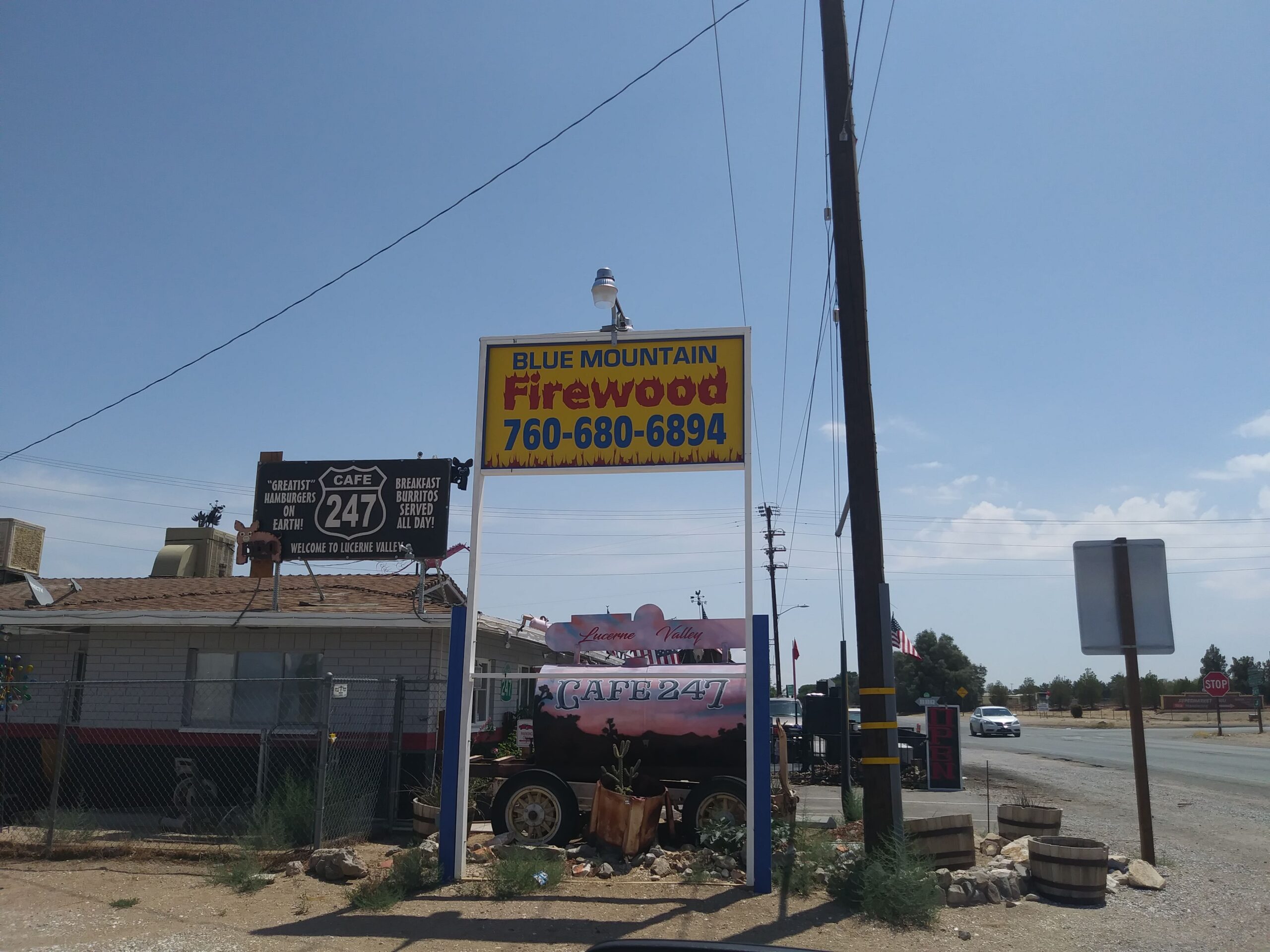 Local firewood available for delivery in Joshua Tree California